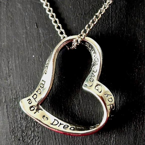 Silver Heart Pendant Necklace - Picture 9 of 13